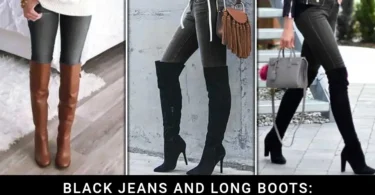 Black Jeans And Long Boots A Trend Only For Women