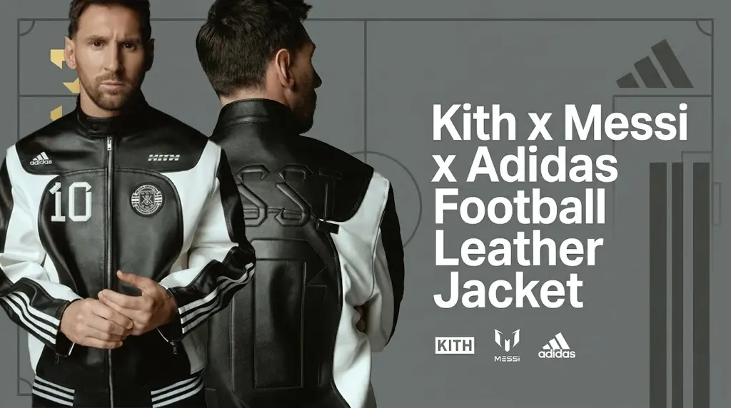 Kith x Messi x Adidas Football Leather Jacket