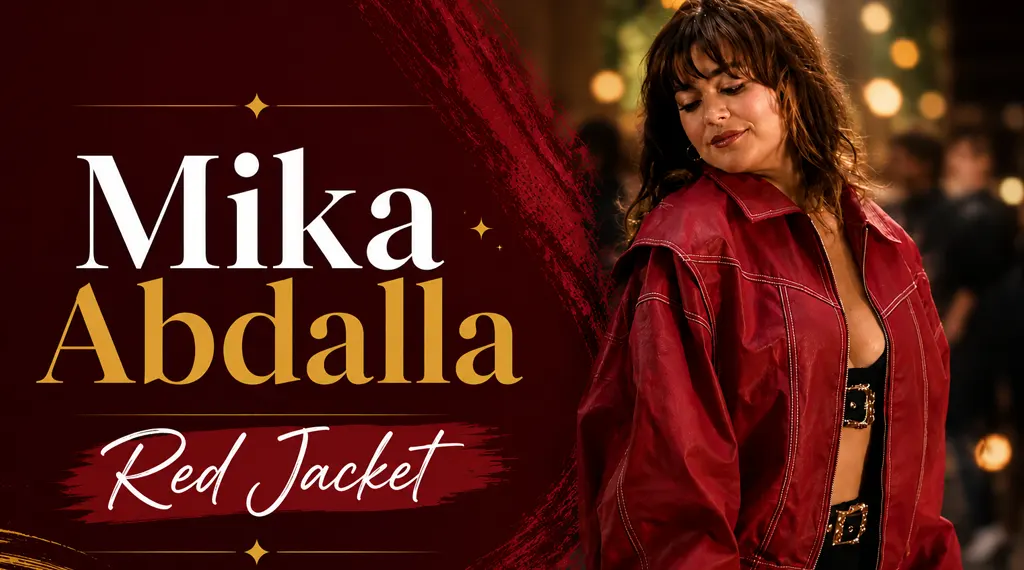 Mika Abdalla Red Cotton Bomber Jacket