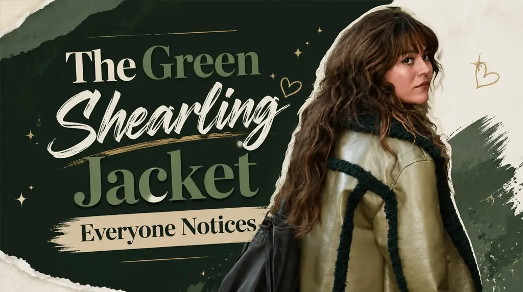 The Green Shearling Jacket Everyone Notices
