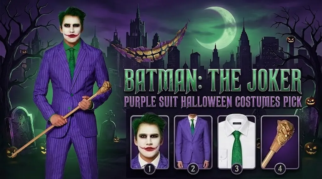Batman The Joker Purple Suit