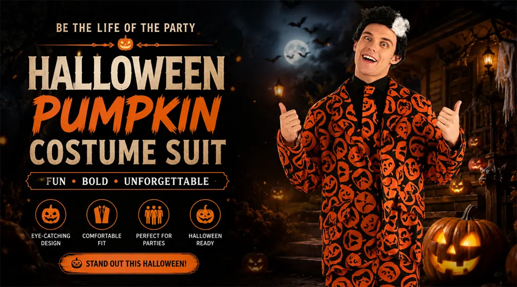 Halloween Pumpkin Costume Suit