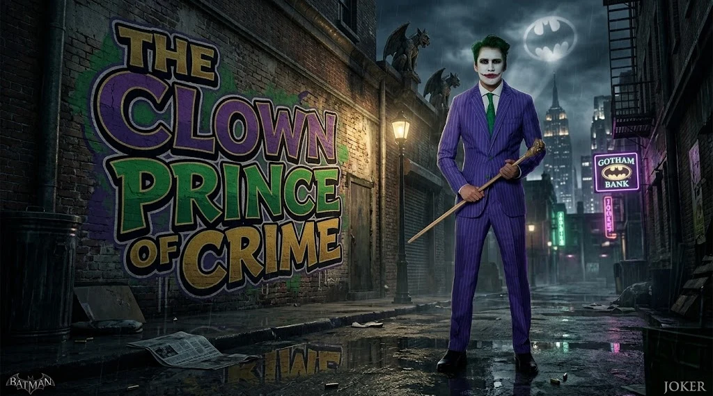 Inspired by the Classic Batman The Joker Purple Suit Aesthetic