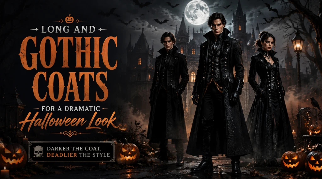 Long and Gothic Coats for a Dramatic Halloween Look