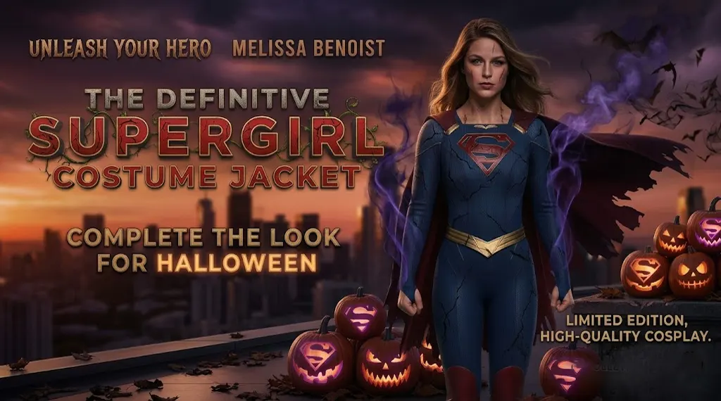 Melissa Benoist Supergirl Blue Costume Jacket