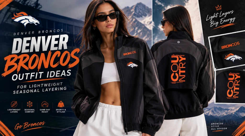 Denver Broncos Outfit Ideas for Lightweight Seasonal Layering