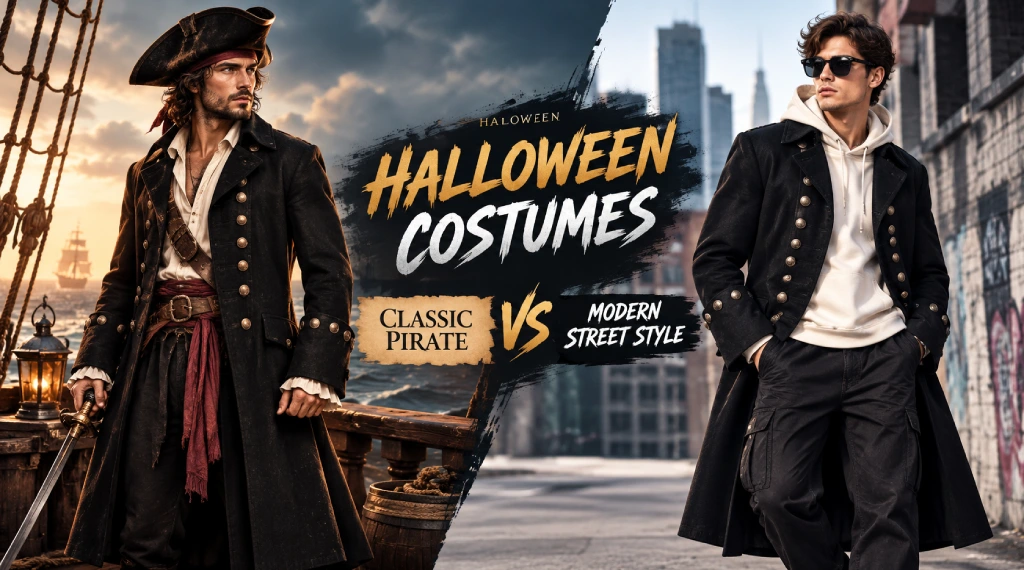 Halloween Costumes: Classic Pirate vs. Modern Street Style