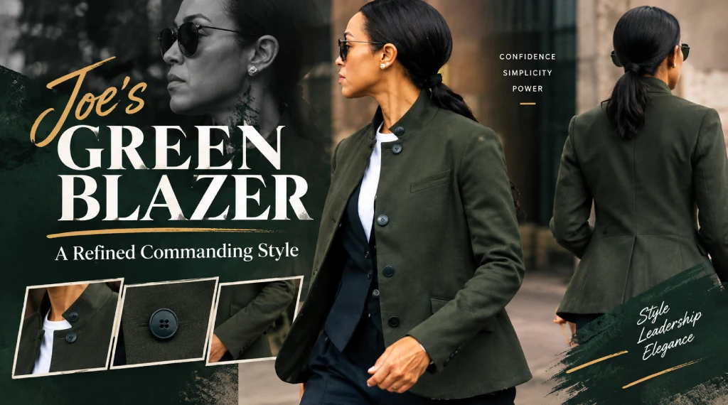 Joes Green Blazer A Refined Commanding Style