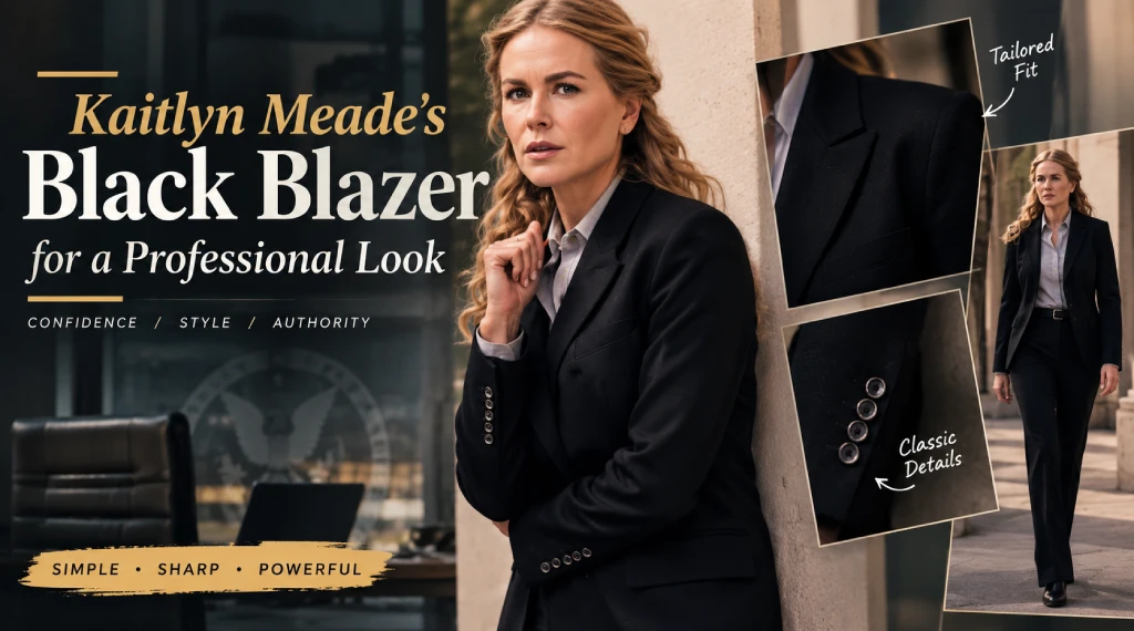 Kaitlyn Meades Black Blazer for a Professional Look