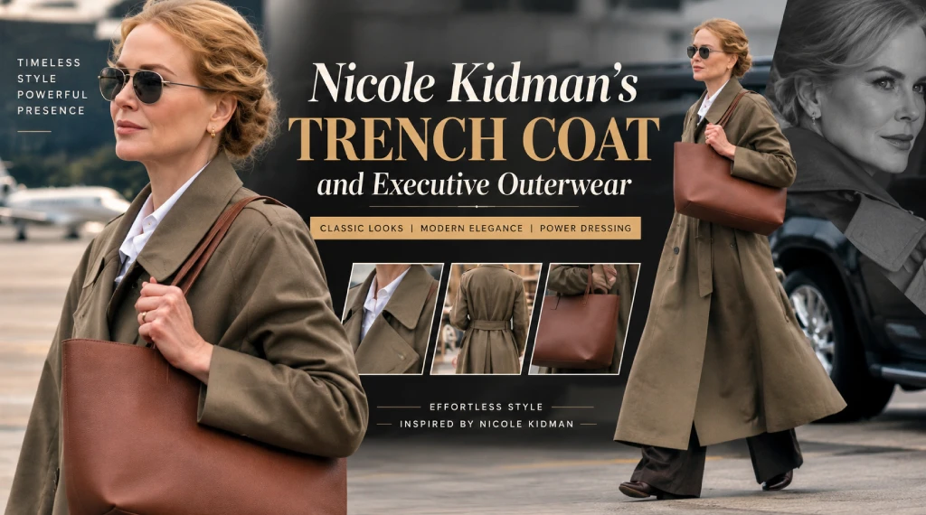 Nicole Kidmans Trench Coat and Executive Outerwear
