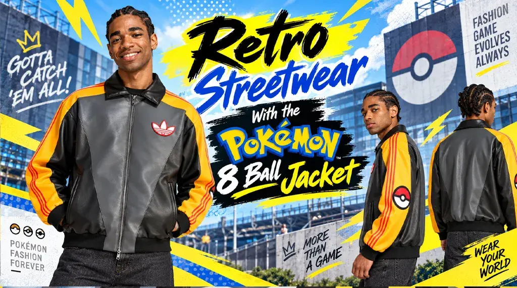 Retro Streetwear With the Pokémon 8 Ball Jacket