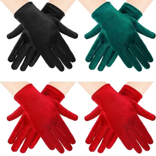 Ringmaster Red Velvet Cosplay Costume Gloves