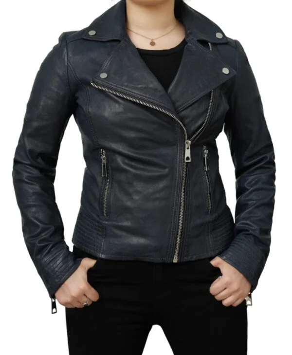 Buy Bari Women’s Vintage Black Biker Jacket