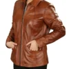 Buy Sheepskin Leather Brown Jacket For Women