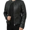 Cafe Racer Vintage Leather Jacket For Women’s