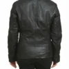 Casual Wear Womens Black Leather Moto Jacket For Sale