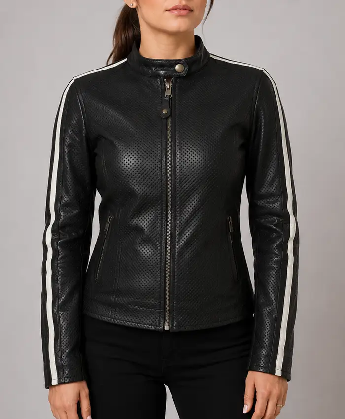 Emma Womens Black Moto Jacket