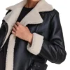 Luna Leather Aviator Jacket for Women Style