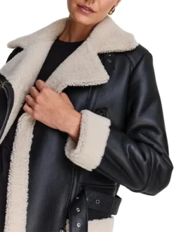 Luna Leather Aviator Jacket for Women Style