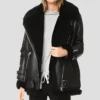 Mia Womens Shearling Leather Jacket 1