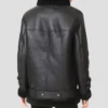 Mia Womens Shearling Leather Jacket Back