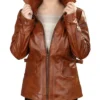Sheepskin Leather Brown Jacket For Men And Women