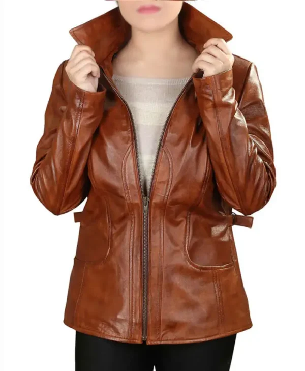 Sheepskin Leather Brown Jacket For Men And Women