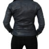 Women Vintage Black Biker Jacket