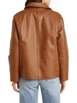 A2 Leather Bomber Jacket Womens Back