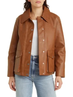 A2 Leather Bomber Jacket Womens Main