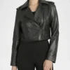Ava Women’s Motorbike Biker Leather Jacket Main