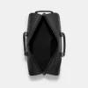 Black Real Leather Weekender Bags Closure