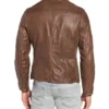 Brown Cafe Racer Jacket Back