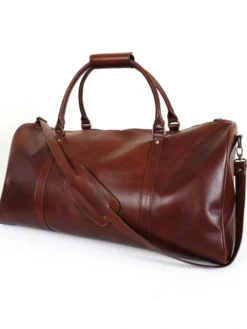 Brown Duffle Bag Front