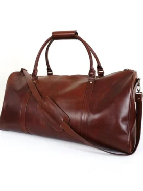 Brown Duffle Bag Front