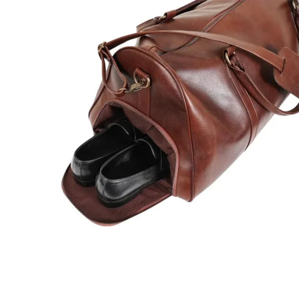 Brown Duffle Bag Shoes