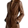 Brown Trench Coats Womens Collar