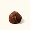 Duffle Style Brown Leather Travel Bag Houck