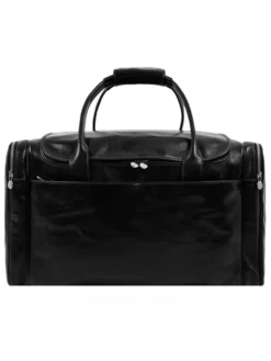 Handmade Black Large Duffle Bag For Mens Main