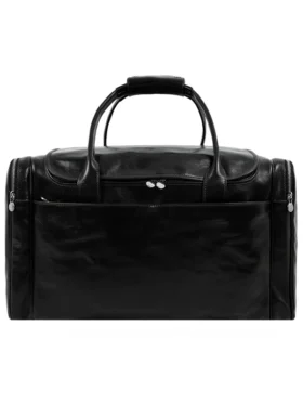 Handmade Black Large Duffle Bag For Mens Main