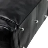 Handmade Black Large Duffle Bag For Mens Stand