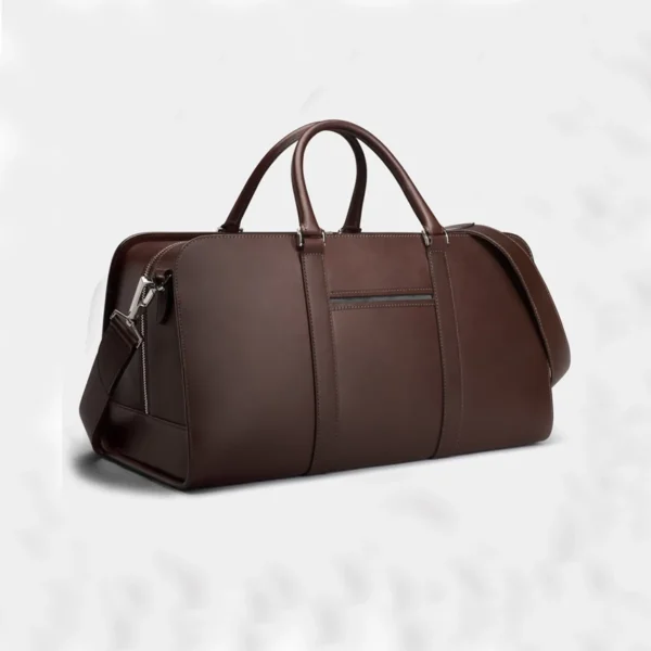 Handmade Leather Brown Weekender Bag Belt