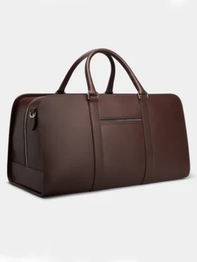 Handmade Leather Brown Weekender Bag Main