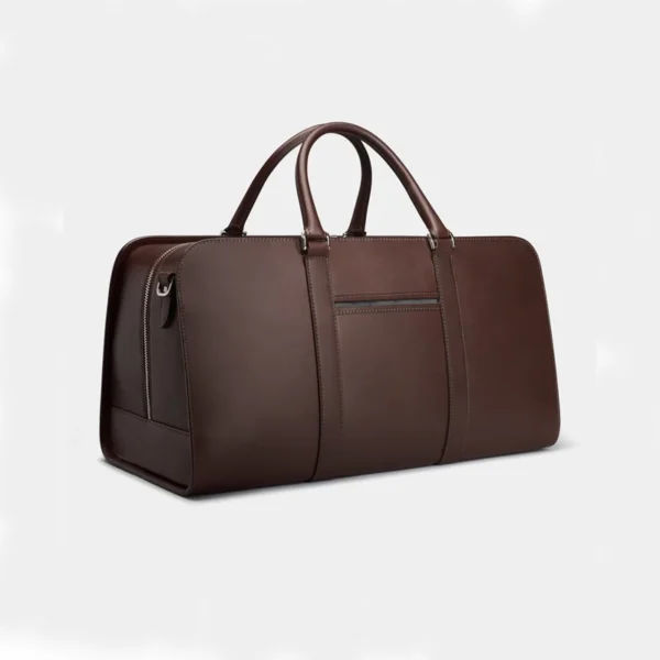 Handmade Leather Brown Weekender Bag Main