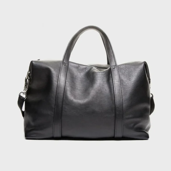 Handmade Leather Duffle Travel Bag Hands On