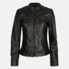 Jennifer Women’s Black Leather Jacket main