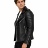 Men's Asymmetrical Black Biker Motorcycle Jackets