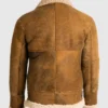 Mens B3 Tan Brown Sheepskin Jacket Back