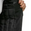 Mens Black Cafe Racer Leather Jacket Closure