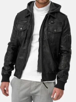 Mens Bomber Leather Jacket Style